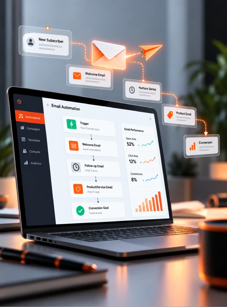 Email automation visual