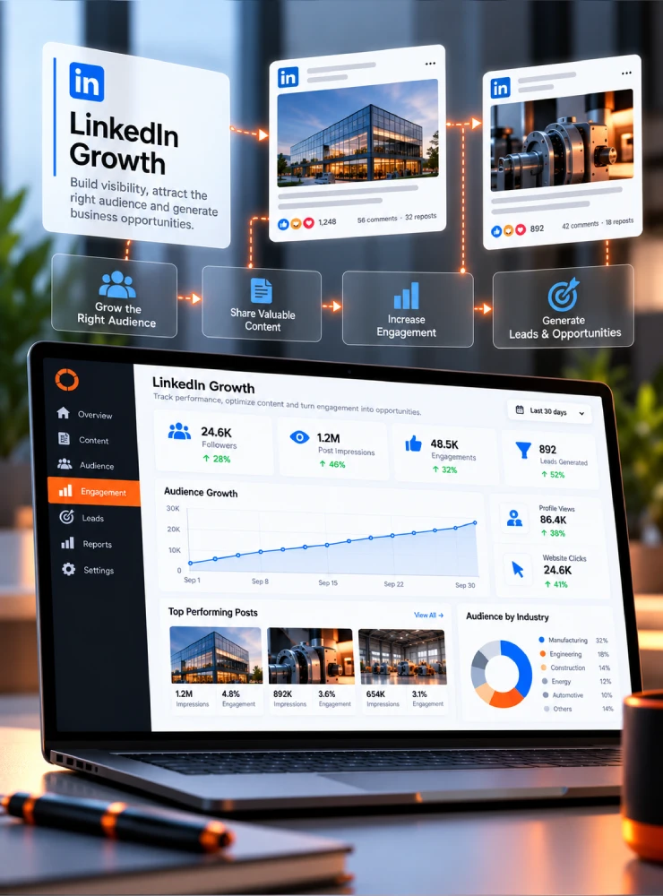 LinkedIn Growth growth marketing visual