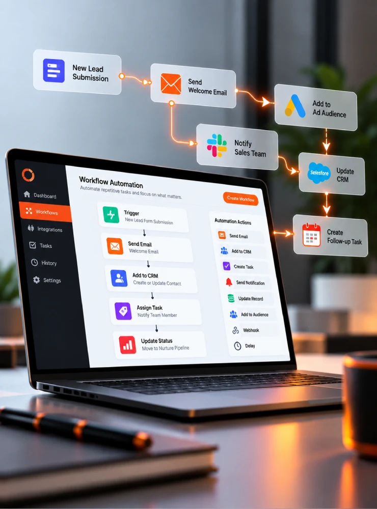 Workflow automation visual